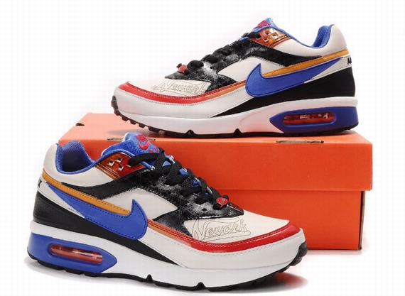 New Men'S Nike Air Max Blue/Red / Black/White